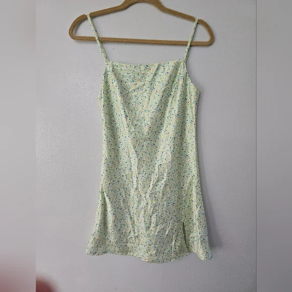 Princess Polly Green Floral Mini Dress Women’s Size 4 - Picture 1 of 9